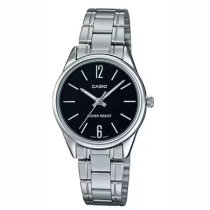 Casio General LTP-V005D-1B Silver Stainless Steel Band Women Watch